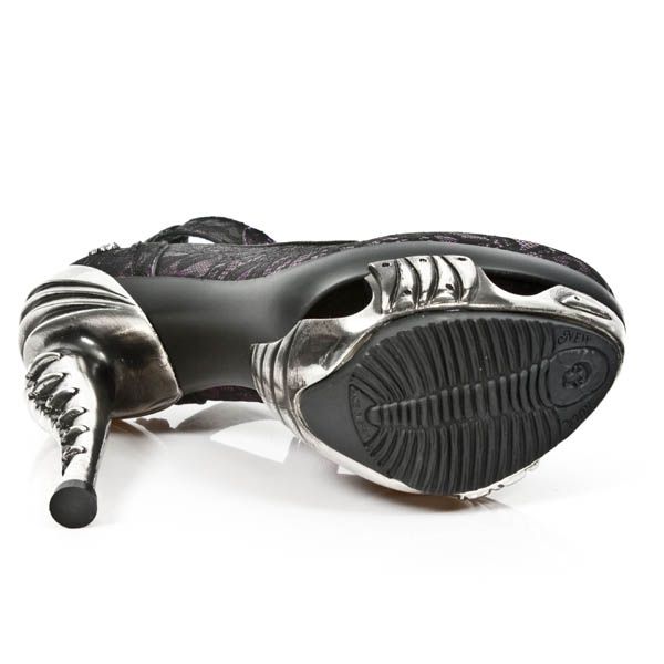  M.MAG001-R8 BOX FUCSIA METAL ENCAJE 54 PIEL VIVO NEGRO MAGNE New Rock M.MAG001-R8  7