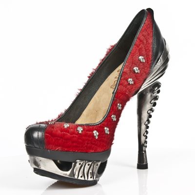  M.MAG018-C3 SOFT NEGRO PELO SERPIENTE ROJO PIEL VIVO NEG MAG New Rock M.MAG018-C3  5