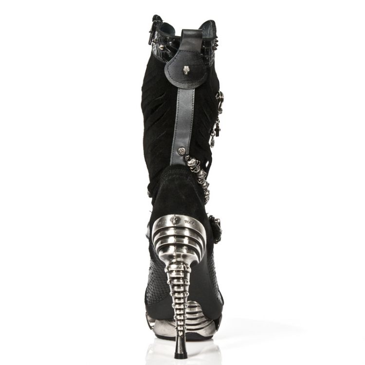  M.MAG034-C10 VELOUR NEGRO, PITON NEGRO, PULIK ACERO, MAGNE New Rock M.MAG034-C10  6