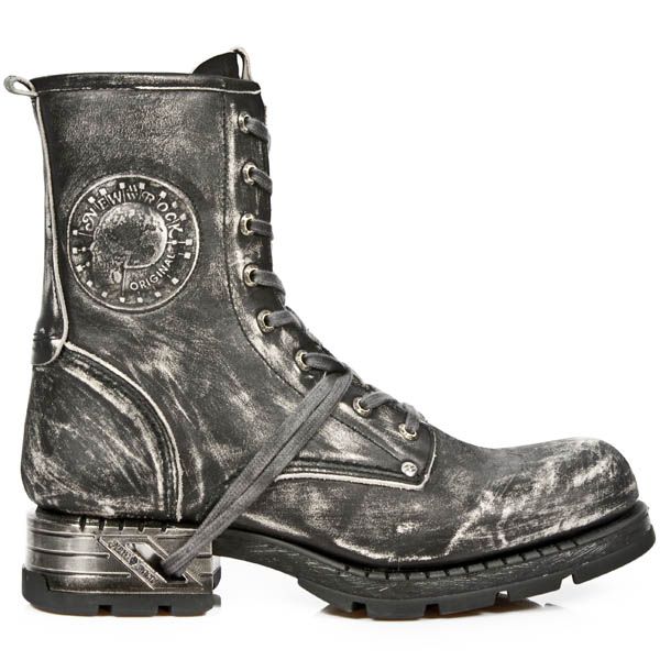  M.MR001-C4 VINTAGE RASPADO NEGRO MOTOROCK NEGRO TACON ACERO New Rock M.MR001-C4  1