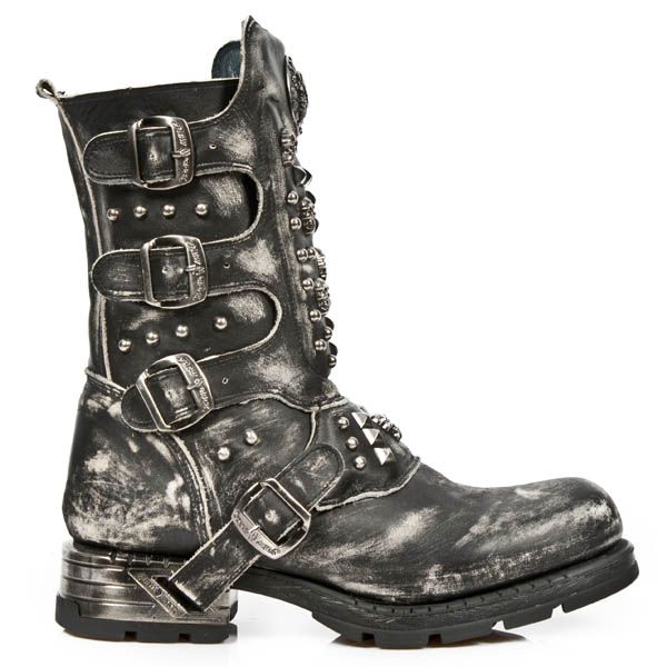  M.MR019-C2 VINTAGE RASPADO NEGRO MOTOROCK NEGRO TACON ACERO New Rock M.MR019-C2  2