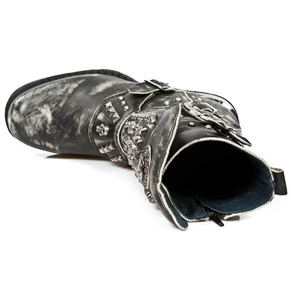  M.MR019-C2 VINTAGE RASPADO NEGRO MOTOROCK NEGRO TACON ACERO New Rock M.MR019-C2  8
