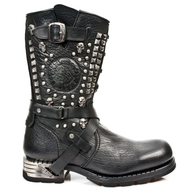  M.MR020-C1 BUFALO NEGRO ENCOGIDO MOTOROCK NEGRO TACON ACERO New Rock M.MR020-C1  1
