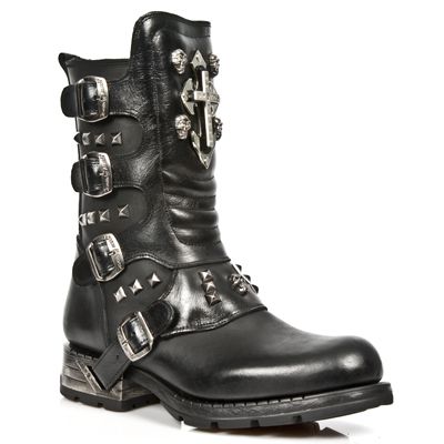 Ботинки M.MR029-C1 ITALI NEGRO NOMADA NEGRO MOTOROCK NEGRO ACERO New Rock M.MR029-C1 Изображение 3
