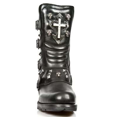 Ботинки M.MR029-C1 ITALI NEGRO NOMADA NEGRO MOTOROCK NEGRO ACERO New Rock M.MR029-C1 Изображение 4