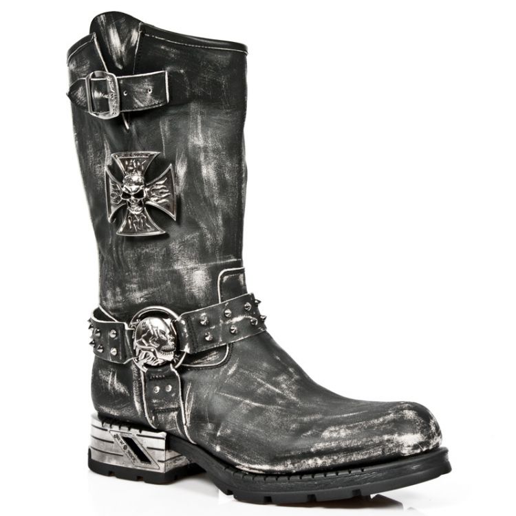  M.MR030-S2 VINTAGE RASPADO NEGRO, MOTOROCK NEGRO T.ACERO New Rock M.MR030-S2  3