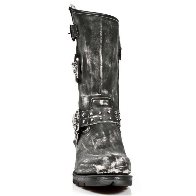  M.MR030-S2 VINTAGE RASPADO NEGRO, MOTOROCK NEGRO T.ACERO New Rock M.MR030-S2  4