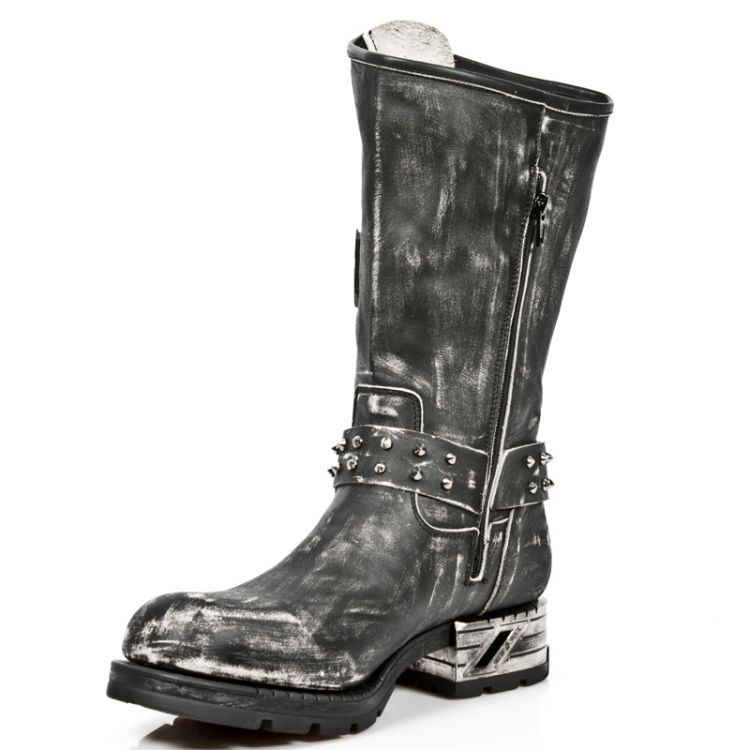  M.MR030-S2 VINTAGE RASPADO NEGRO, MOTOROCK NEGRO T.ACERO New Rock M.MR030-S2  5