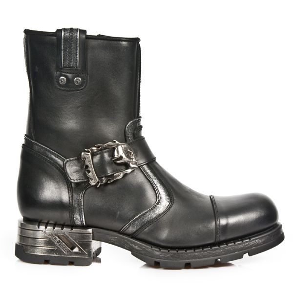  M.MR7617-C1 ITALI NEGRO BOX PLANE MOTOROCK NEGRO TACON ACERO New Rock M.MR7617-C1  1