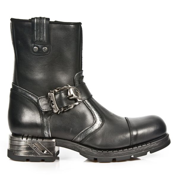  M.MR7617-C1 ITALI NEGRO BOX PLANE MOTOROCK NEGRO TACON ACERO New Rock M.MR7617-C1  2