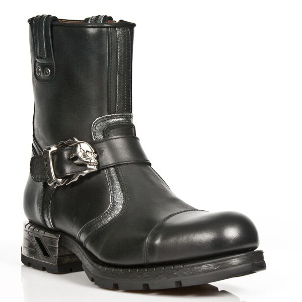  M.MR7617-C1 ITALI NEGRO BOX PLANE MOTOROCK NEGRO TACON ACERO New Rock M.MR7617-C1  3