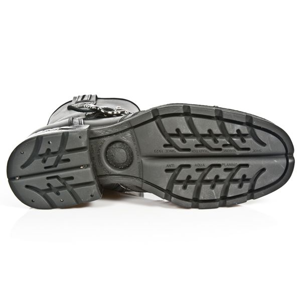  M.MR7617-C1 ITALI NEGRO BOX PLANE MOTOROCK NEGRO TACON ACERO New Rock M.MR7617-C1  7