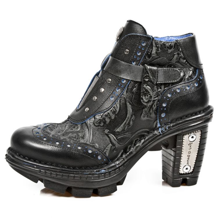  M.NEOTR003-C12 LUX NEGRO AZUL NAPA VINTAGE FLOWER NEG PULIK New Rock M.NEOTR003-C12  1