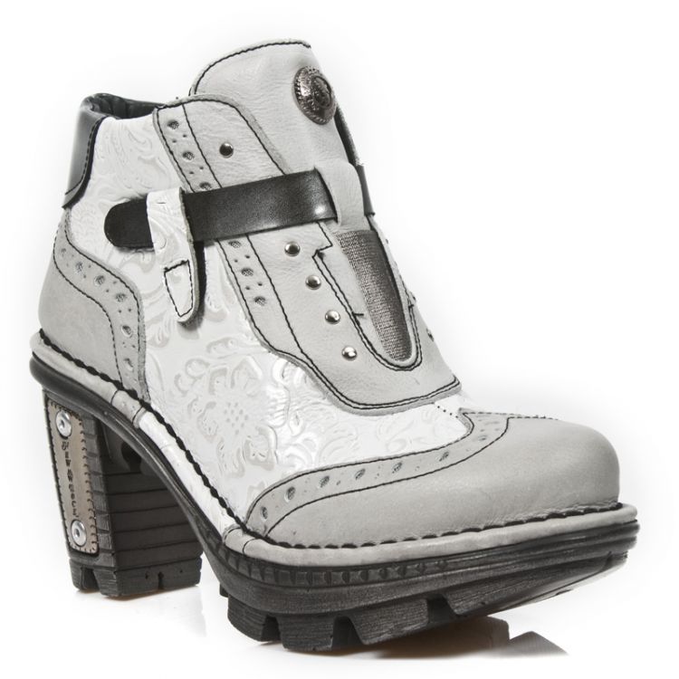  M.NEOTR003-C3 BOX TALCO PLATA VINTAGE FLOWER BLANCO PLATA PU New Rock M.NEOTR003-C3  3