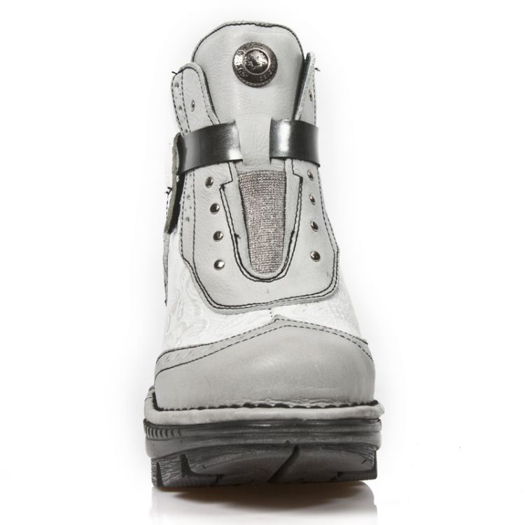  M.NEOTR003-C3 BOX TALCO PLATA VINTAGE FLOWER BLANCO PLATA PU New Rock M.NEOTR003-C3  4