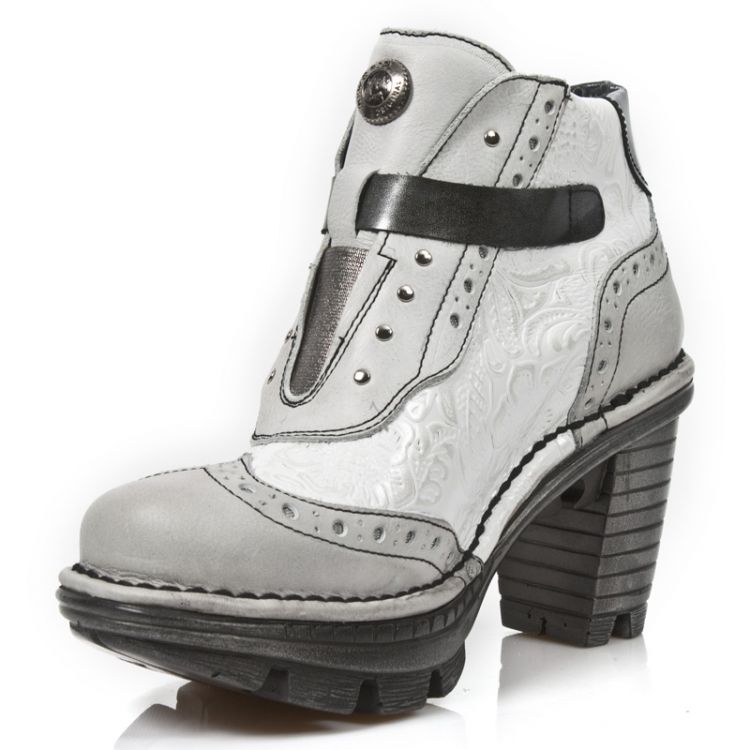  M.NEOTR003-C3 BOX TALCO PLATA VINTAGE FLOWER BLANCO PLATA PU New Rock M.NEOTR003-C3  5