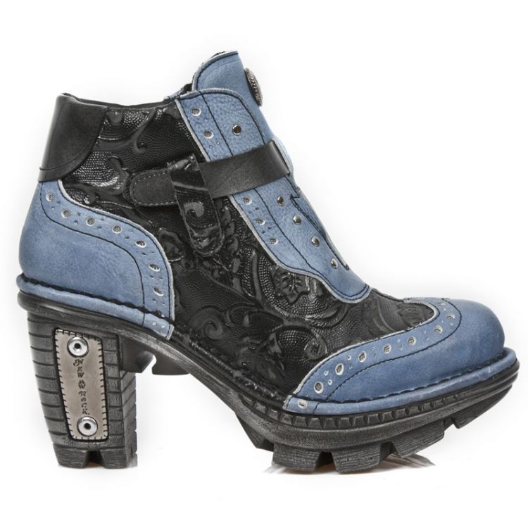  M.NEOTR003-C5 BOX TALCO AZUL VINTAGE FLOWER NEGRO New Rock M.NEOTR003-C5  1
