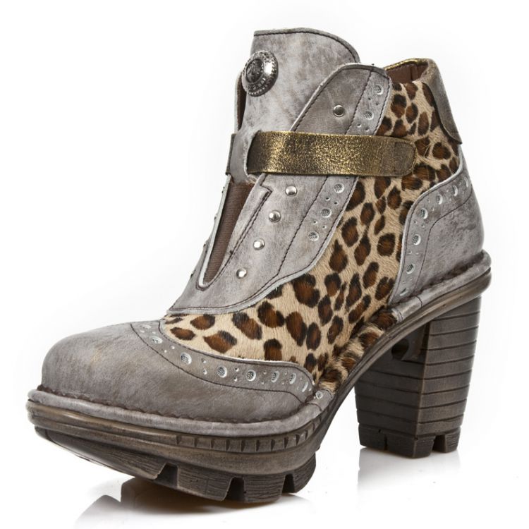  M.NEOTR003-C7 BOX TALCO ORO PELO LEOPARDO MARRON BOX OROMANE New Rock M.NEOTR003-C7  5