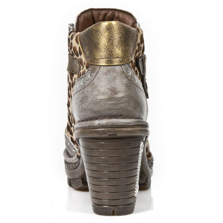  M.NEOTR003-C7 BOX TALCO ORO PELO LEOPARDO MARRON BOX OROMANE New Rock M.NEOTR003-C7  6