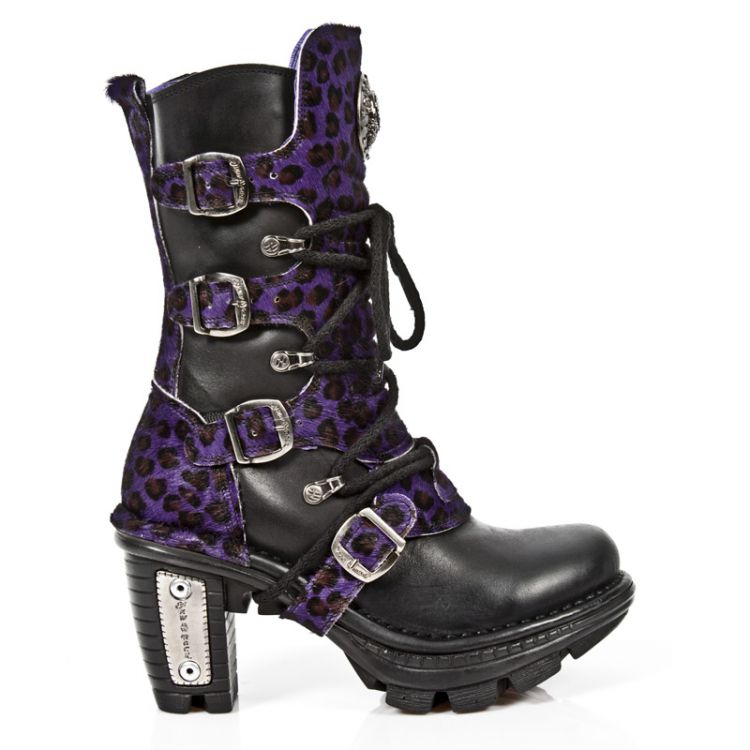  M.NEOTR005-C10 ITALI NEGRO PELO LEOPARDO LILA NEOTRAIL NEGRO New Rock M.NEOTR005-C10  2