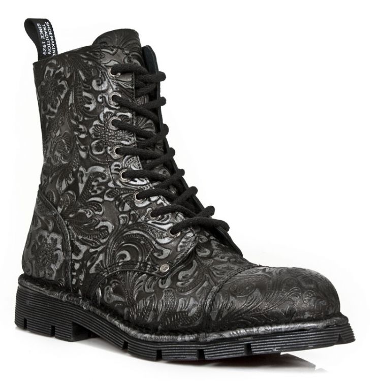  M.NEWMILI083-S7 DRAMA RAW NEGRO PLOMO HAND FINISHED LEATHER New Rock M.NEWMILI083-S7  3