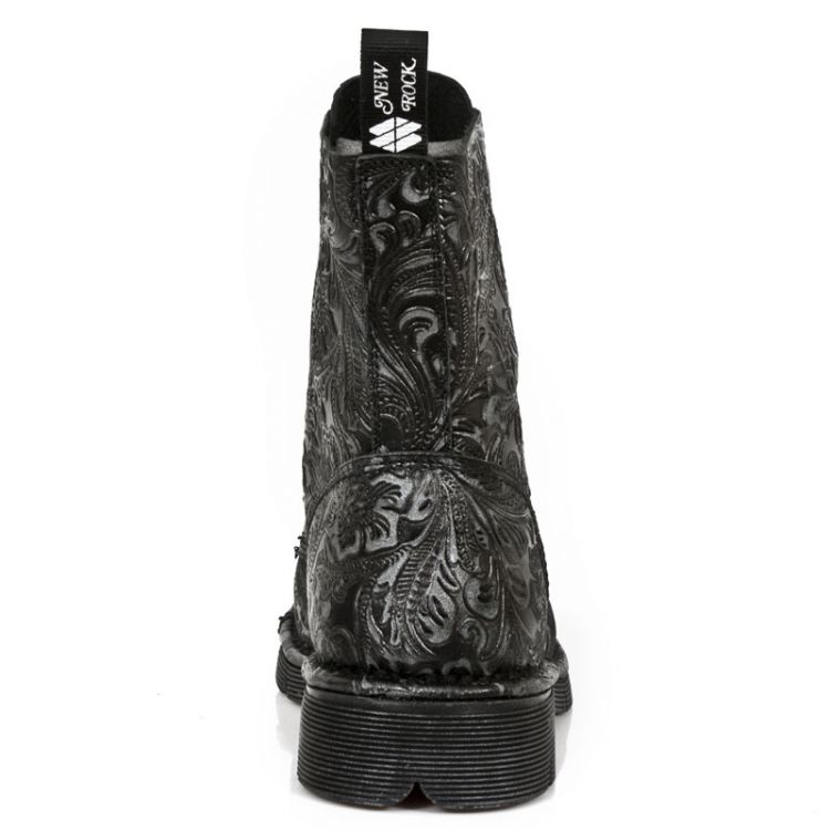  M.NEWMILI083-S7 DRAMA RAW NEGRO PLOMO HAND FINISHED LEATHER New Rock M.NEWMILI083-S7  6