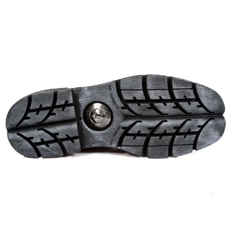  M.NEWMILI083-S7 DRAMA RAW NEGRO PLOMO HAND FINISHED LEATHER New Rock M.NEWMILI083-S7  7