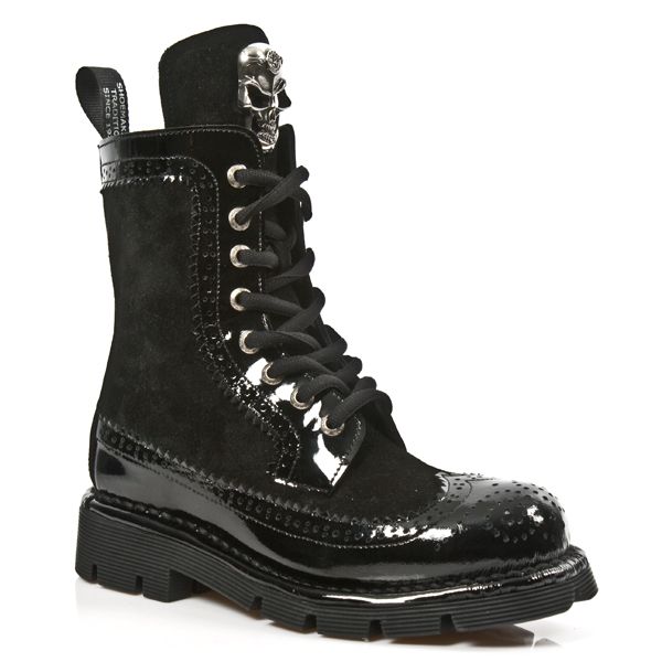 M.NEWMILI110-C1 CHAROL NEGRO VELOUR NEGRO PLANING NEGRO SIN New Rock M.NEWMILI110-C1  3