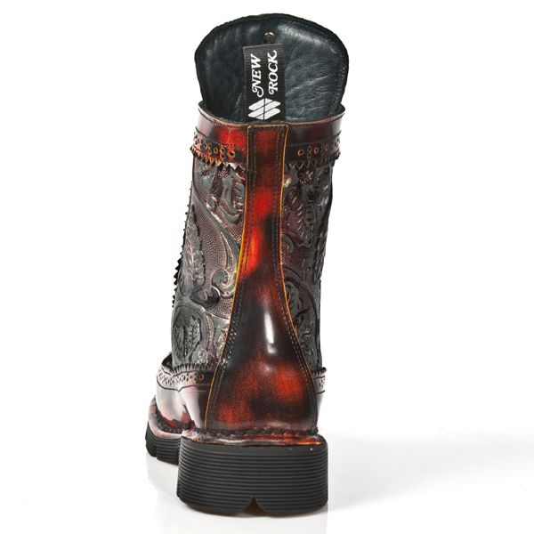 Ботинки M.NEWMILI110-C3 PULIK ROJO VINTAGE ROJO PLANING NEGRO SIN New Rock M.NEWMILI110-C3 Изображение 6