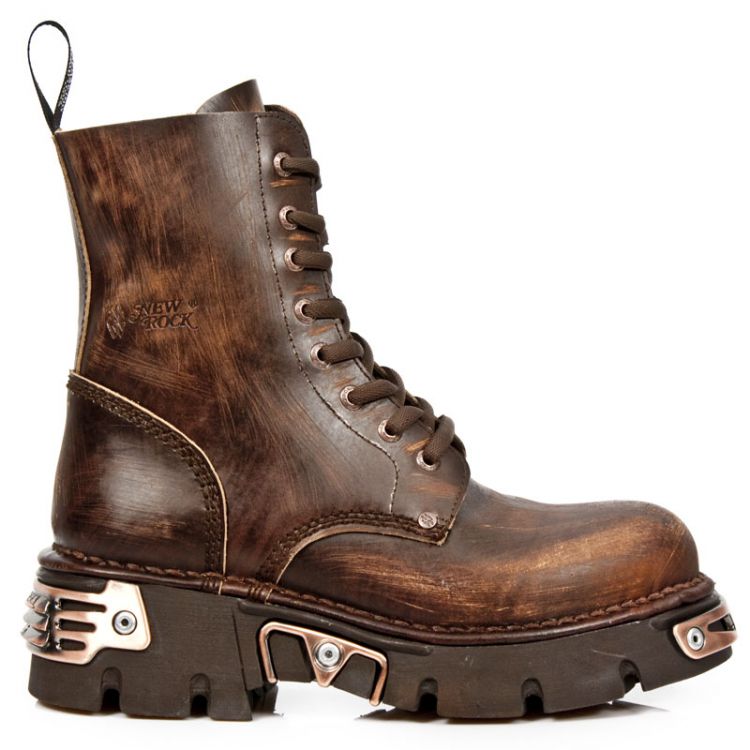  M.NEWMILI84-C14 VINTAGE RASPADO MARRON REACTOR MARRON TOBERA New Rock M.NEWMILI84-C14  1