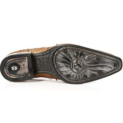  M.NW113-C15 SERPIENTE MATRIX CUERO VIP1 NEGRO SUELA ACERO VI New Rock M.NW113-C15  7