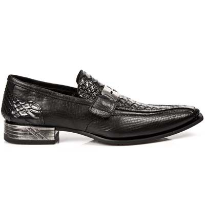  M.NW113-C2 PITON NEGRO BUFALO NEGRO ENCOG VIP1 NEGRO SUELA A New Rock M.NW113-C2  2