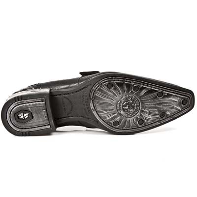  M.NW113-C2 PITON NEGRO BUFALO NEGRO ENCOG VIP1 NEGRO SUELA A New Rock M.NW113-C2  7