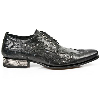  M.NW119-C3 AVESTRUZ NEGRO ACERO VIP1 NEGRO SUELA AC T VIP AC New Rock M.NW119-C3  2