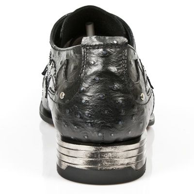  M.NW119-C3 AVESTRUZ NEGRO ACERO VIP1 NEGRO SUELA AC T VIP AC New Rock M.NW119-C3  6