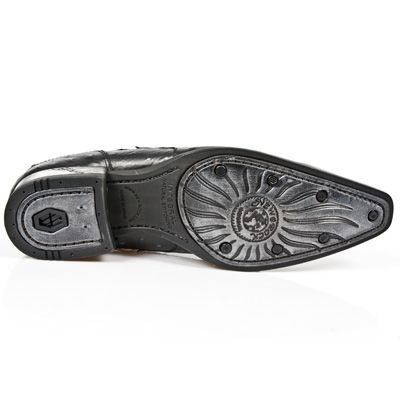  M.NW119-C3 AVESTRUZ NEGRO ACERO VIP1 NEGRO SUELA AC T VIP AC New Rock M.NW119-C3  7