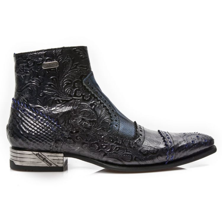 M.NW133-C2 PITON NEGRO GRAFITO REVESS AZUL DRAMA CHAROL NEGR New Rock M.NW133-C2  2