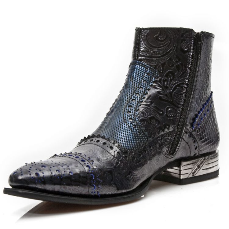  M.NW133-C2 PITON NEGRO GRAFITO REVESS AZUL DRAMA CHAROL NEGR New Rock M.NW133-C2  5