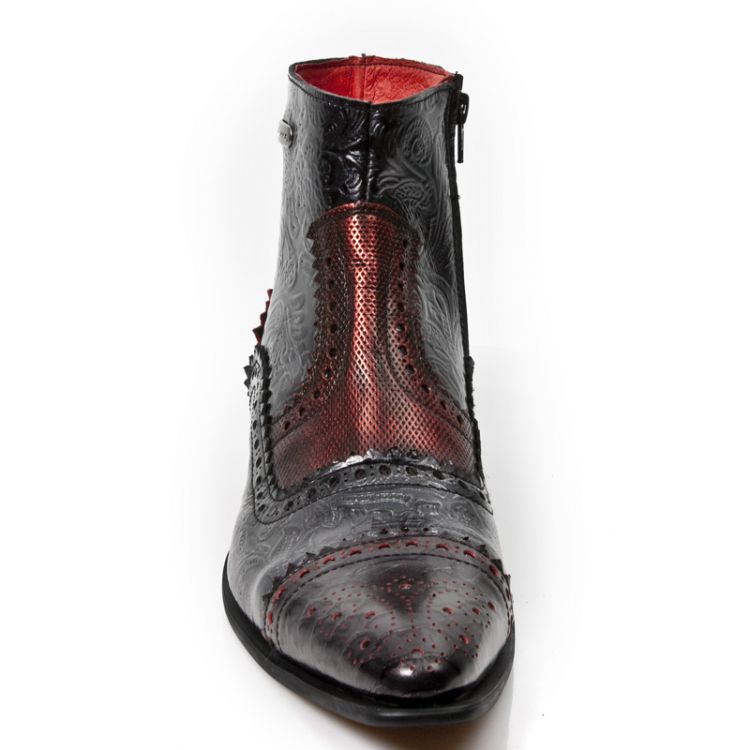  M.NW133-C4 PITON NEGRO GRAFITO REVESS ROJO DRAMA CHAROL NEGR New Rock M.NW133-C4  4