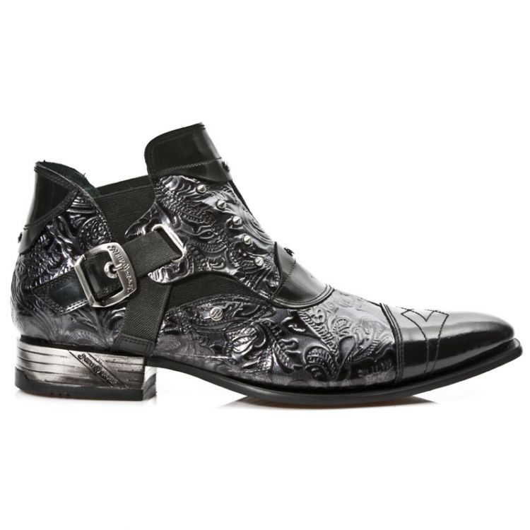 Ботинки M.NW135-S1 ANTIK PULIDO NEGRO, DRAMA CHAROL NEGRO VIP-1 GUM New Rock M.NW135-S1 Изображение 1