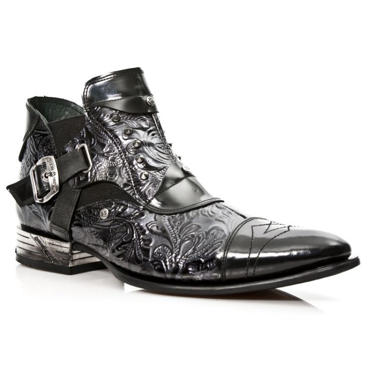 Ботинки M.NW135-S1 ANTIK PULIDO NEGRO, DRAMA CHAROL NEGRO VIP-1 GUM New Rock M.NW135-S1 Изображение 3