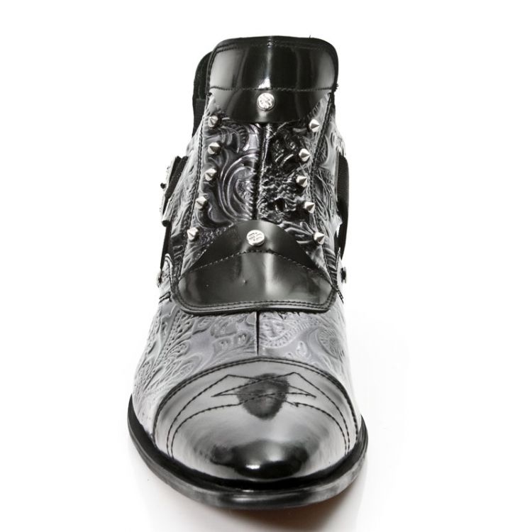 Ботинки M.NW135-S1 ANTIK PULIDO NEGRO, DRAMA CHAROL NEGRO VIP-1 GUM New Rock M.NW135-S1 Изображение 4