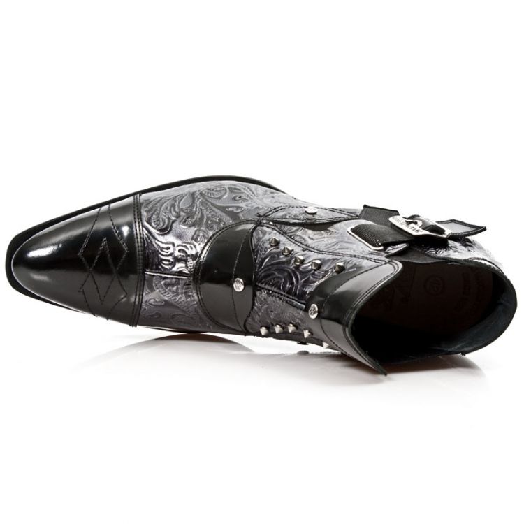 Ботинки M.NW135-S1 ANTIK PULIDO NEGRO, DRAMA CHAROL NEGRO VIP-1 GUM New Rock M.NW135-S1 Изображение 8
