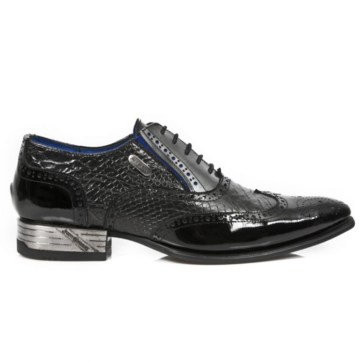  M.NW136-C2 CHAROL NEGRO PITON NEGRO PULIK ACERO VIP1 GUM NEG New Rock M.NW136-C2  2