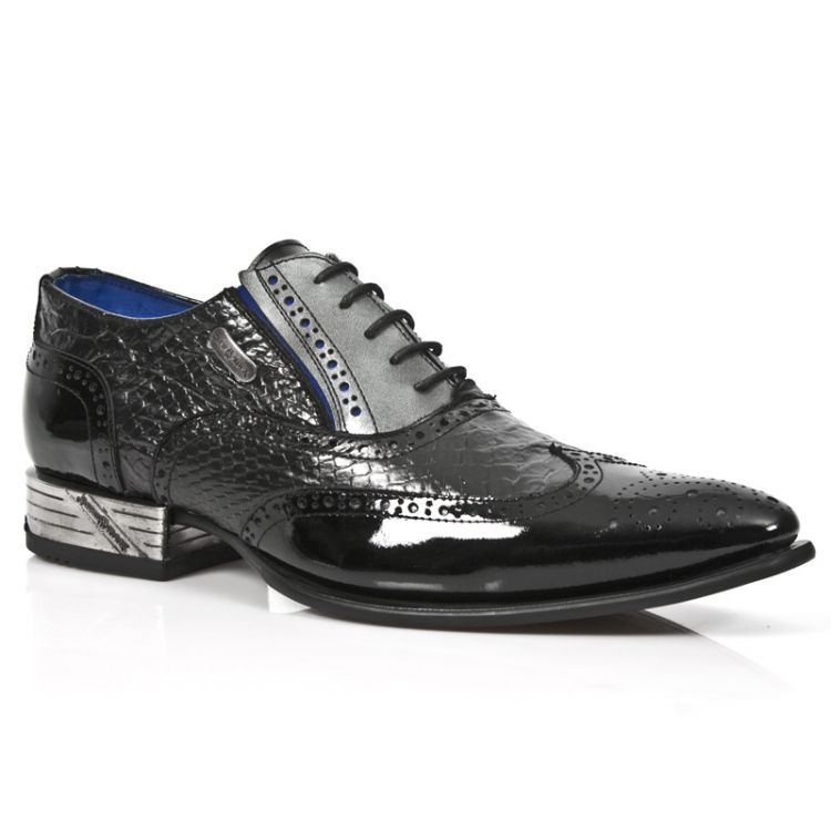  M.NW136-C2 CHAROL NEGRO PITON NEGRO PULIK ACERO VIP1 GUM NEG New Rock M.NW136-C2  3