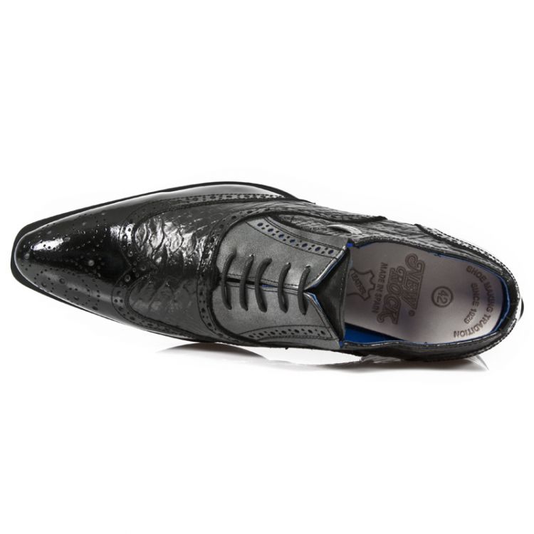  M.NW136-C2 CHAROL NEGRO PITON NEGRO PULIK ACERO VIP1 GUM NEG New Rock M.NW136-C2  8