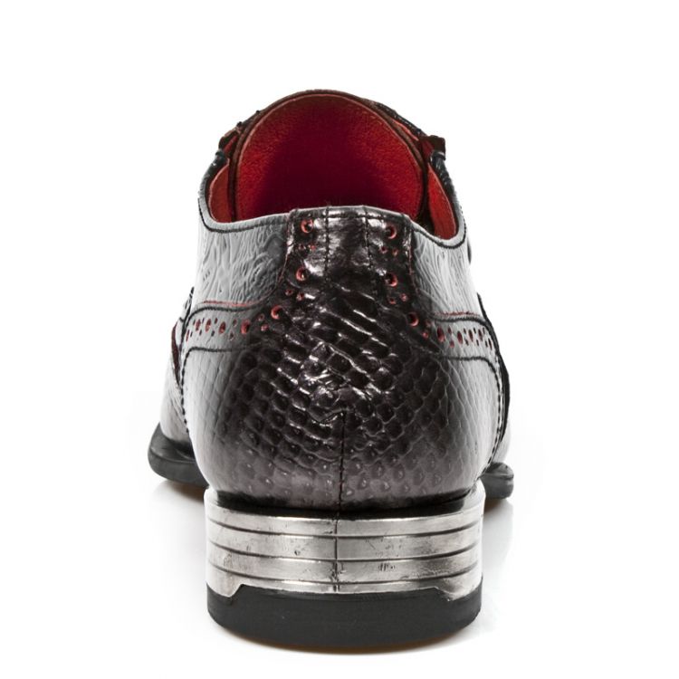  M.NW136-C4 PITON NEGRO GRAFITO REVESS ROJO DRAMA CHAROL NEGR New Rock M.NW136-C4  6
