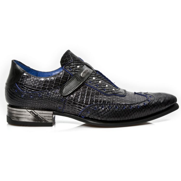  M.NW137-C1 PITON NEGRO GRAFITO REVESS AZUL,COCO NEGRO GRAFIT New Rock M.NW137-C1  2