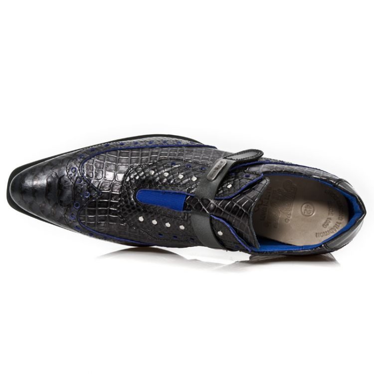  M.NW137-C1 PITON NEGRO GRAFITO REVESS AZUL,COCO NEGRO GRAFIT New Rock M.NW137-C1  8