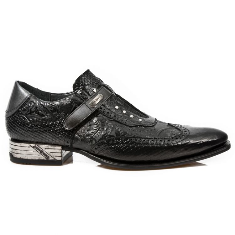  M.NW137-C3 PITON NEGRO VINTAGE FLOWER NEGRO PULIK ACERO ELAS New Rock M.NW137-C3  1